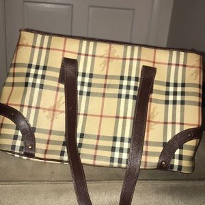 Plaid Beige Thrifted Purse